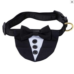 Black and White Tuxedo Dog Collar Medium